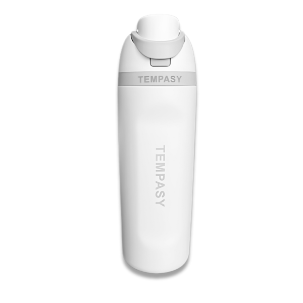 Premium Stainless Steel Water Bottle - Leak-Proof, BPA-Free with Straw and Grip -  perfect for Travel, Sport, Gym and Outdoor Adventures.(20 Oz = 600 ml) (White, 20 Oz)